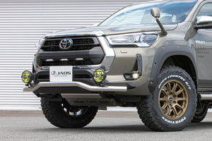 JAOS FRONT GRILLE GARNISH PAINTED MATTE BLACK FOR TOYOTA HILUX SURF 125 B062098MB