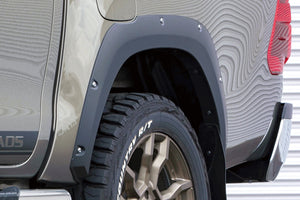 JAOS FENDER GARNISH TYPE-X PAINTED MATTE BLACK FOR TOYOTA HILUX SURF 125 B135098MB