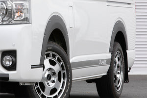 JAOS FENDER GARNISH TYPE-X PAINTED MATTE BLACK FOR TOYOTA HIACE 200 B135201MB
