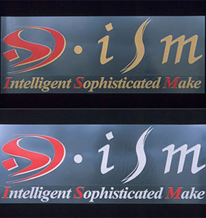 CAR MAKE T&E ISM STICKER REFLECTIVE GOLD FOR  CARMAKETE-02905