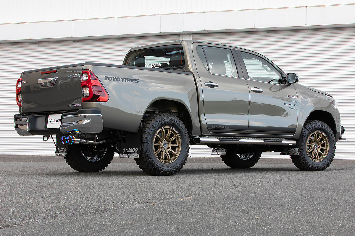JAOS BATTLEZ MUFFLER ZS-2TC TITANIUM COLOR TAIL FOR TOYOTA HILUX SURF 125 B701098TC