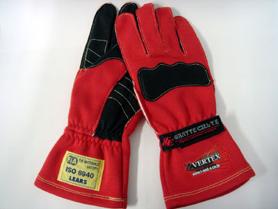 CAR MAKE T&E VERTEX RACING GLOVES RED L FOR  CARMAKETE-02919