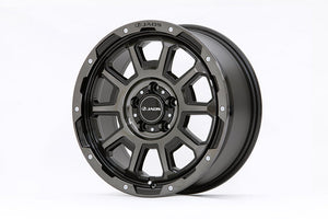 JAOS ADAMASBL5 17X7.5J 40 5H114.3 SMOKE POLISH BLACK WHEEL FOR MITSUBISHI DELICA D:5 B900C776SPB