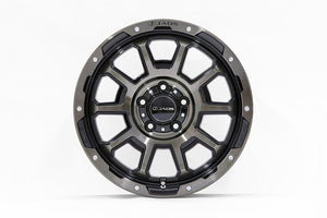 JAOS ADAMASBL5 17X7.5J 40 5H114.3 SMOKE POLISH BLACK WHEEL FOR MITSUBISHI DELICA D:5 2019- DIESEL B900C776SPB