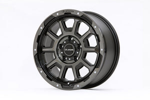 JAOS ADAMASBL5 17X7.5J 44 5H127 SMOKE POLISH BLACK WHEEL FOR JEEP WRANGLER JL B900E775SPB