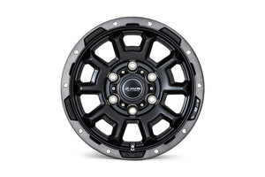 JAOS ADAMASBL5 16X6.5J 38 6H139.7 MATTE POLISH BLACK WHEEL FOR TOYOTA HIACE 200 B901665MPB