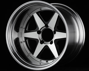 FABULOUS BARONE XR-6 2PC 19X9.5 15 6x139.7 BLACK POLISH FABULOUS-00002