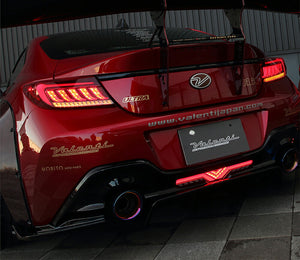 VALENTI JEWEL LED BACK FOG LAMP REVO RED LENS GLOSS BLACK FOR TOYOTA 86 ZN8 SUBARU BRZ ZD8 BFT86GRZ-RG-1