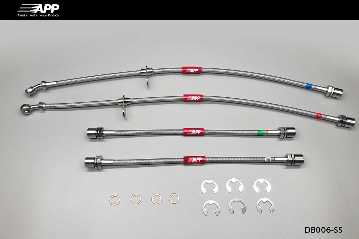 APP BRAKE LINE SYSTEM STAINLESS FITTING FOR DAIHATSU MIRA GINO L650S DB006-SS