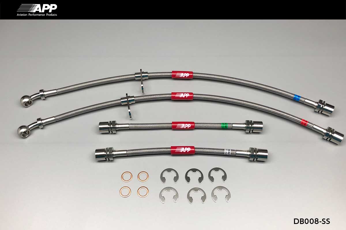APP BRAKE LINE SYSTEM STAINLESS FITTING FOR DAIHATSU MIRA COCOA (MIRA COCOA) L675S DB008-SS