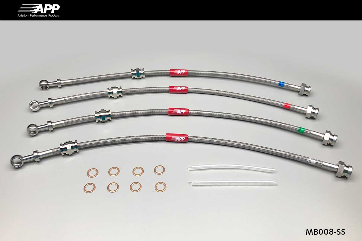 APP BRAKE LINE SYSTEM STAINLESS FITTING FOR MAZDA FAMILIA NEO BHA6R BHA8P BHA8S BHA7R MB008-SS