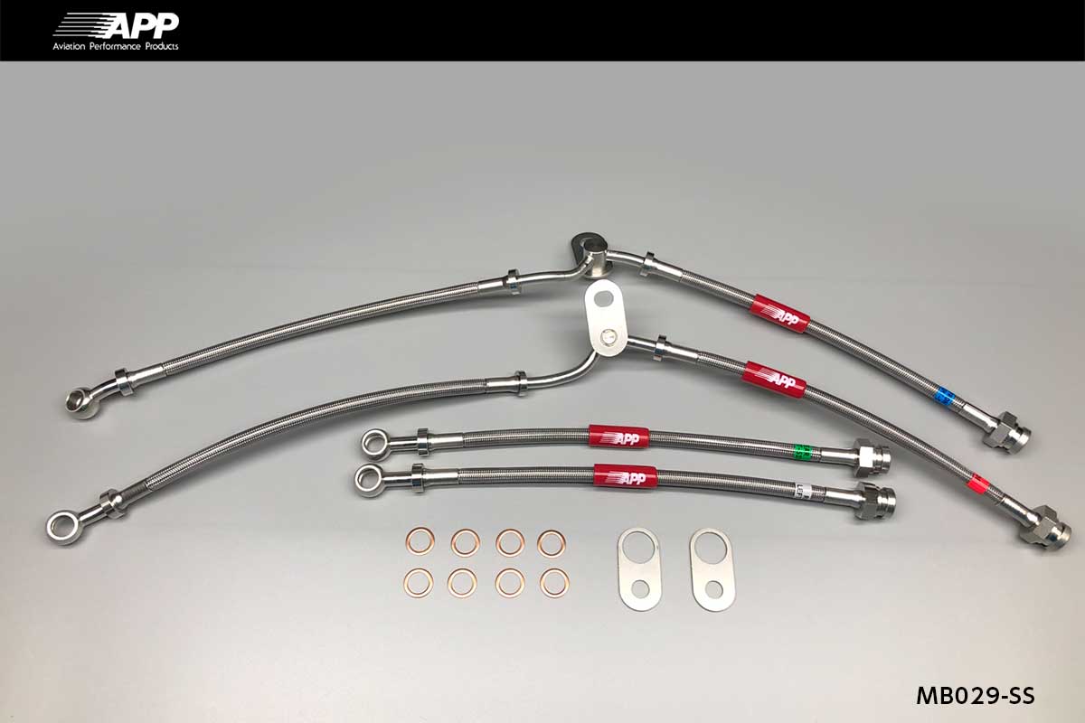 APP BRAKE LINE SYSTEM STAINLESS FITTING FOR MAZDA ROADSTER RF (ROADSTER RF) NDERC MB029-SS
