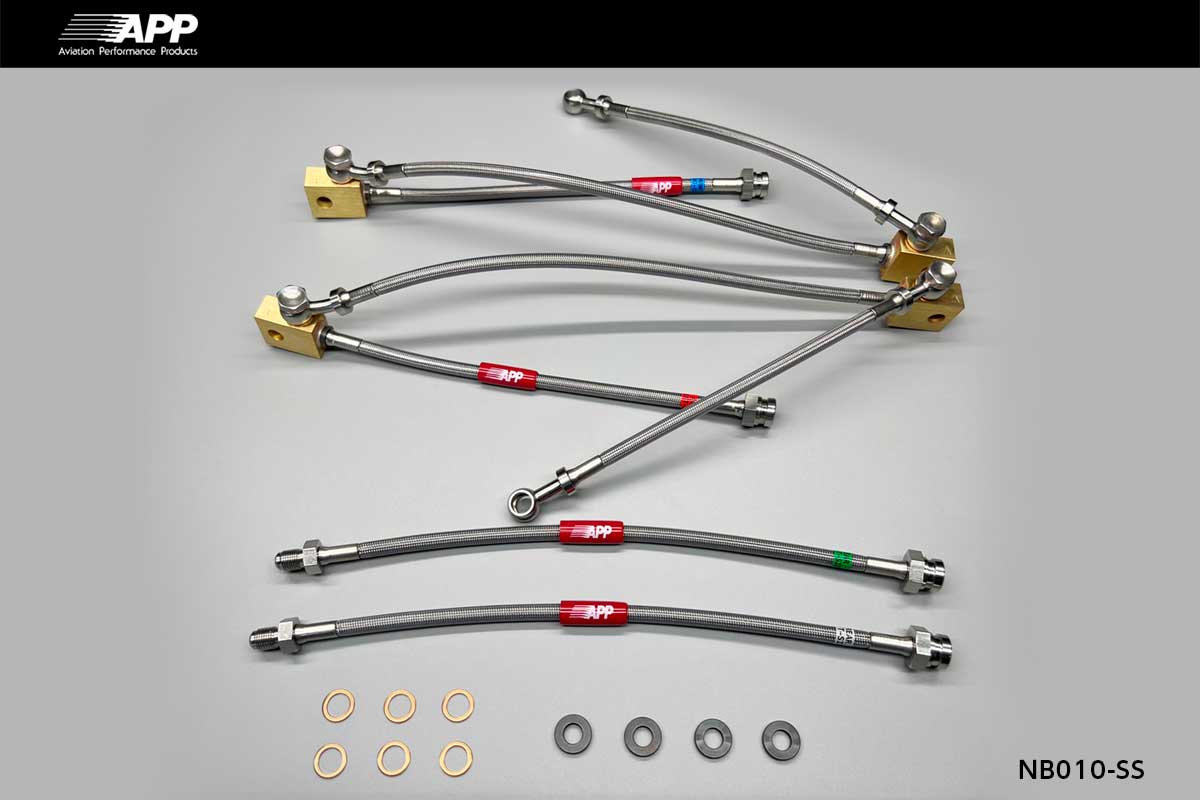 APP BRAKE LINE SYSTEM STAINLESS FITTING FOR NISSAN FAIRLADY Z (FAIRLADY Z) Z33 HZ33 NB010-SS