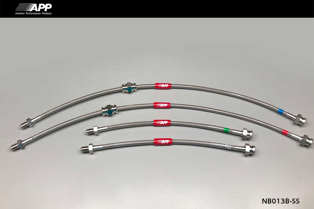 APP BRAKE LINE SYSTEM STAINLESS FITTING FOR NISSAN 180SX RS13 KRS13 RPS13 KRPS13 NB013B-SS