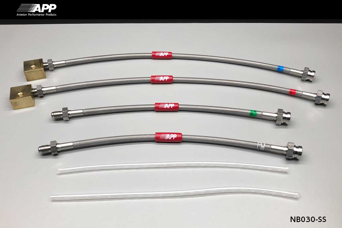APP BRAKE LINE SYSTEM STAINLESS FITTING FOR NISSAN SKYLINE GT-R (SKYLINE GT-R) BCNR33 NB030-SS