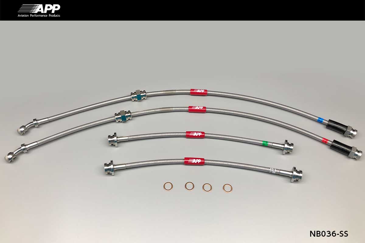 APP BRAKE LINE SYSTEM STAINLESS FITTING FOR NISSAN MARCH (MARCH) K13 MODIFIED NB036-SS