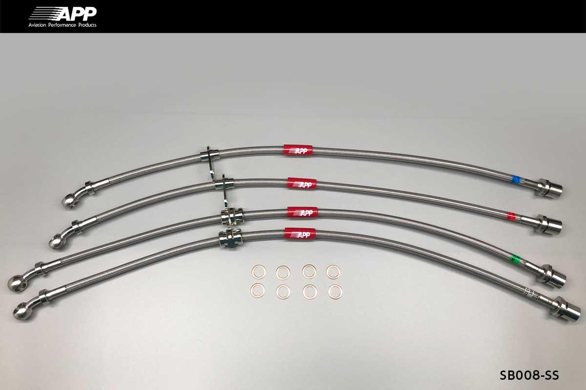 APP BRAKE LINE SYSTEM STAINLESS FITTING FOR SUBARU IMPREZA WRX GDB GGB SB008-SS