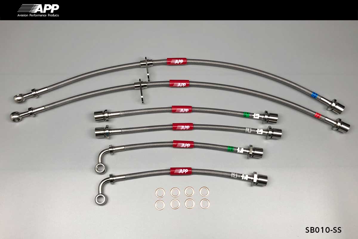 APP BRAKE LINE SYSTEM STAINLESS FITTING FOR SUBARU LEGACY B4 (LEGACY B4) BL5 BLE SB010-SS