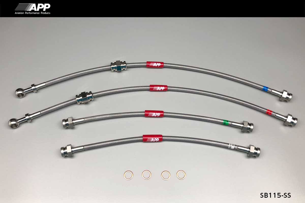 APP BRAKE LINE SYSTEM STAINLESS FITTING FOR SUZUKI ALTO WORKS HA12S SB115-SS