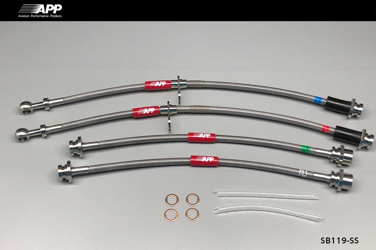 APP BRAKE LINE SYSTEM STAINLESS FITTING FOR MAZDA AZ WAGON (AZ WAGON) MJ23S SB119-SS