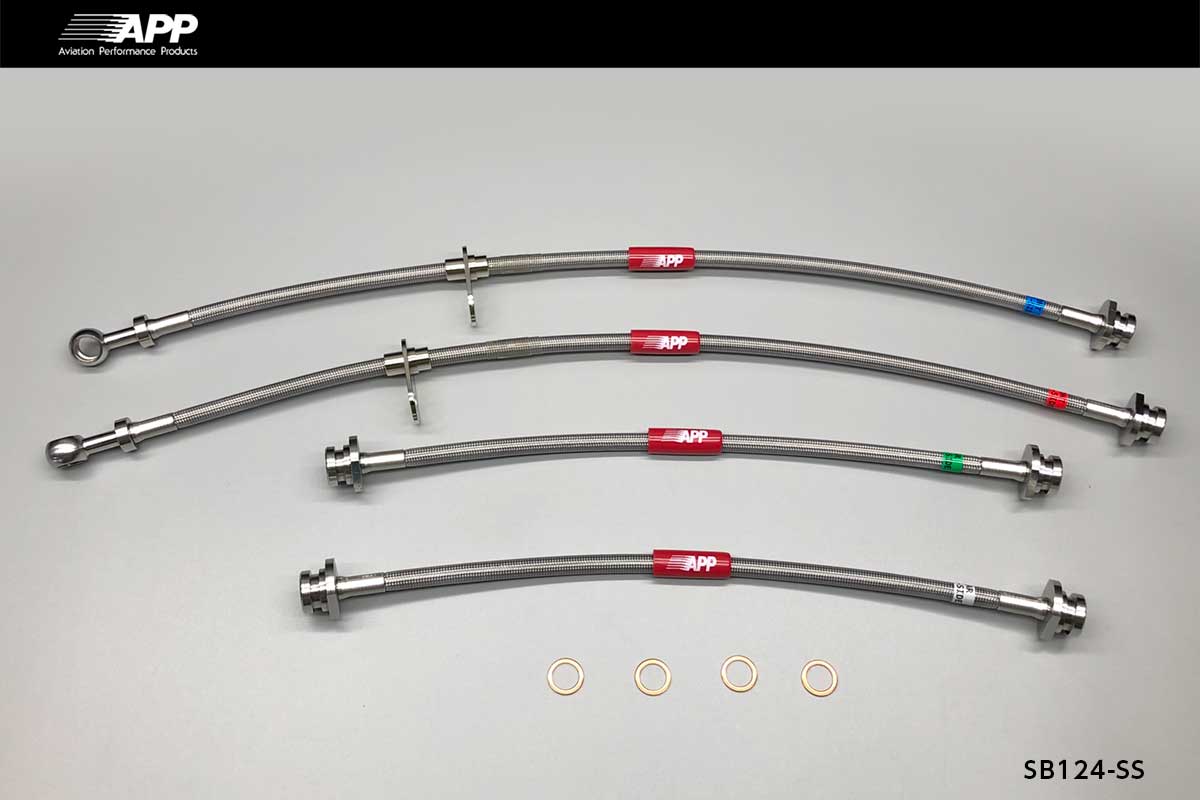 APP BRAKE LINE SYSTEM STAINLESS FITTING FOR SUZUKI WAGON R RR MC22S SB124-SS