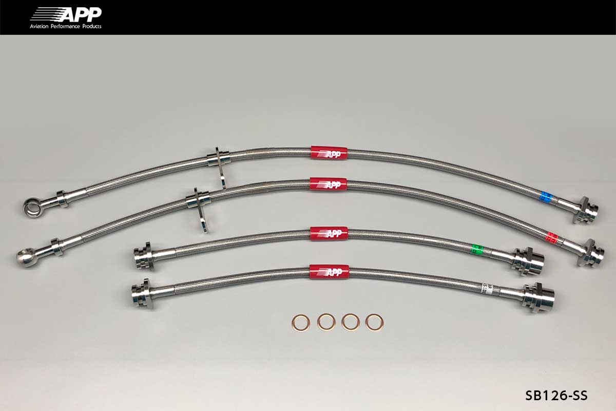 APP BRAKE LINE SYSTEM STAINLESS FITTING FOR SUZUKI MR WAGON MF21S SB126-SS