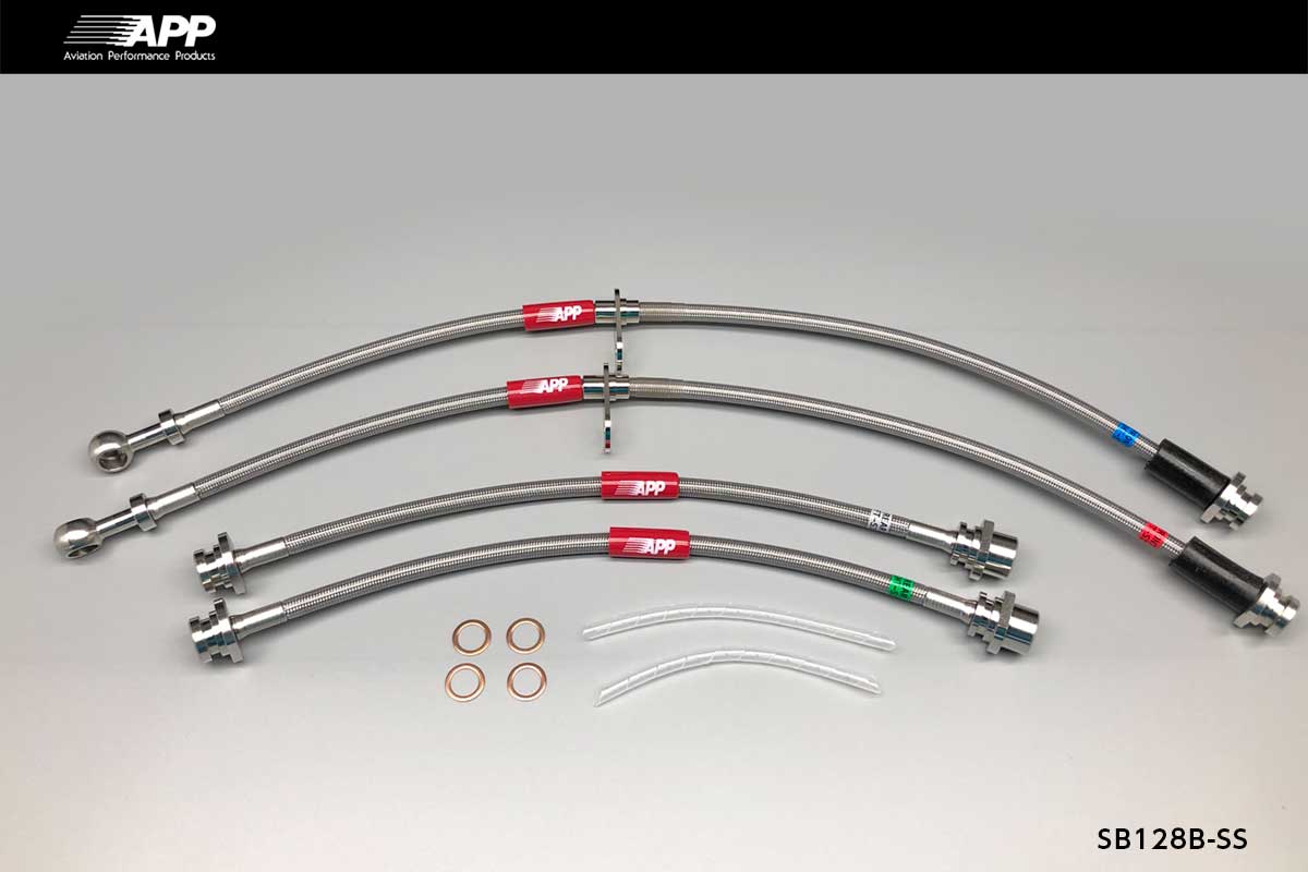 APP BRAKE LINE SYSTEM STAINLESS FITTING FOR SUZUKI ALTO WORKS HA36S SB128B-SS