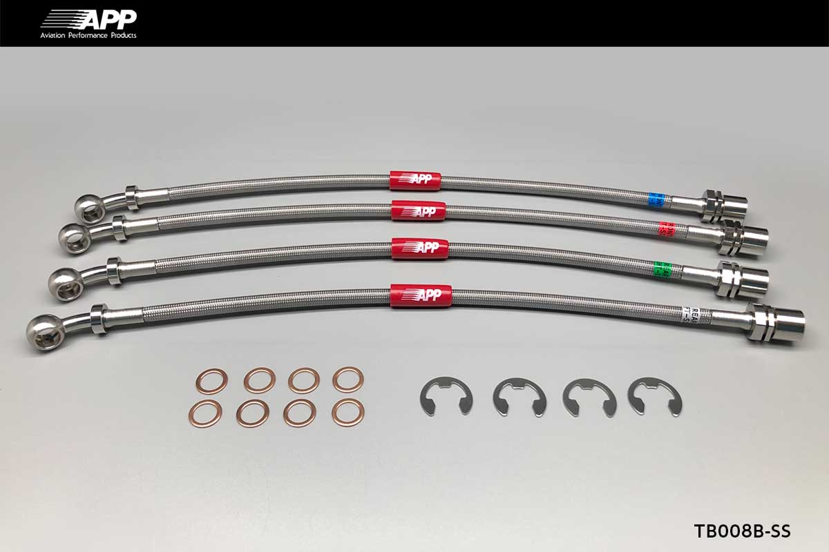 APP BRAKE LINE SYSTEM STAINLESS FITTING FOR TOYOTA ALTEZZA JSXE10 GXE10 TB008B-SS