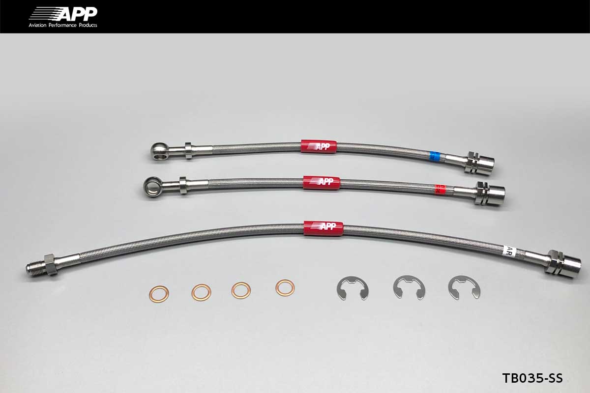 APP BRAKE LINE SYSTEM STAINLESS FITTING FOR TOYOTA TOWNACE NOAH SR40G CR40G TB035-SS