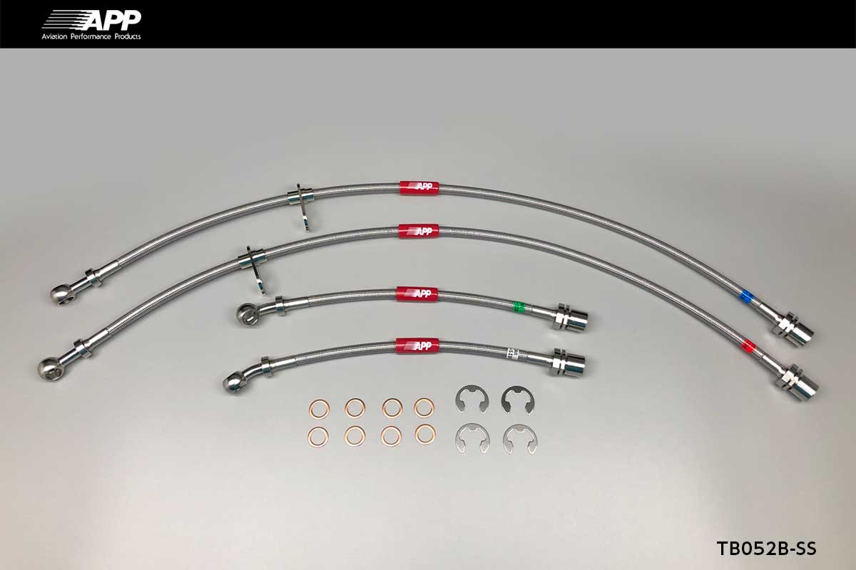 APP BRAKE LINE SYSTEM STAINLESS FITTING FOR TOYOTA COROLLA RUNX ZZE123 TB052B-SS