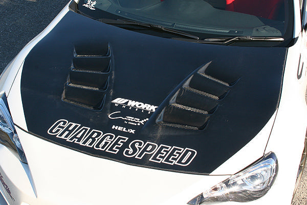 CHARGE SPEED BONNET WITH DUCT CARBON FOR TOYOTA 86 ZN6 KOUKI CAHRGESPEED-00065