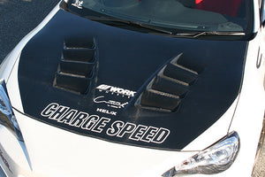 CHARGE SPEED BONNET WITH DUCT CARBON FOR TOYOTA 86 ZN6 KOUKI CAHRGESPEED-00065