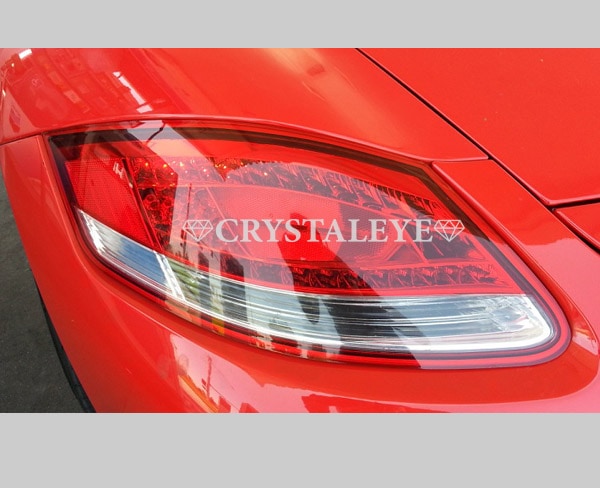 CRYSTAL EYE LATE LOOK LED TAIL (RED CLEAR) AUTO JEWELRY FOR PORSCHE 987 BOXSTER CAYMAN ZENKI D034RC