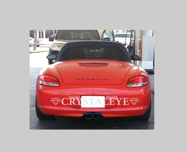 CRYSTAL EYE LATE LOOK LED TAIL (RED CLEAR) AUTO JEWELRY FOR PORSCHE 987 BOXSTER CAYMAN ZENKI D034RC