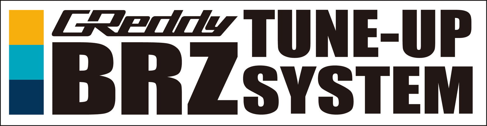 GREDDY BRZ TUNE-UP SYSTEM STICKER (CUT LETTER) FOR   18000177