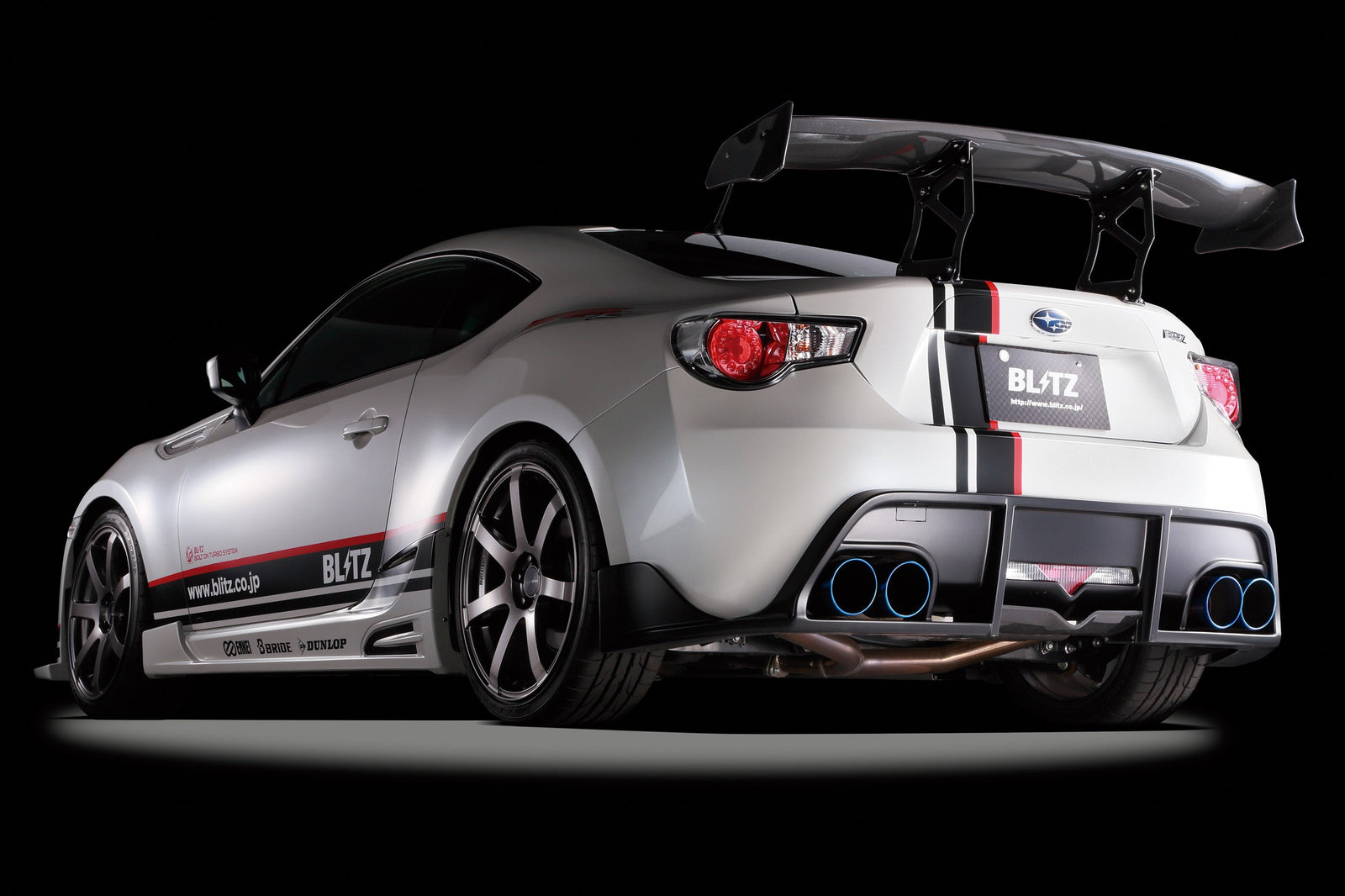 BLITZ NUR-SPEC VSR QUAD W DIFF EXHAUST  For SUBARU BRZ ZC6 FA20 60171V