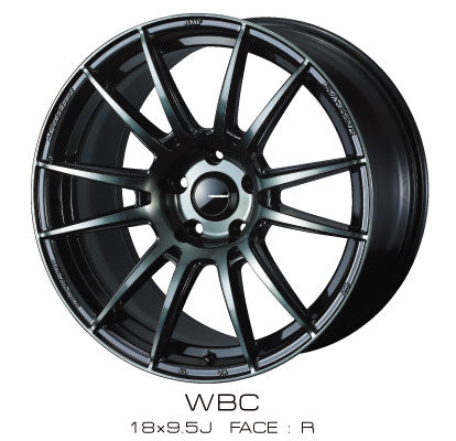 WEDS SA-62R 18X8.0 5X114.3 +42 WBC WORTH BLACK CLEAR 41770