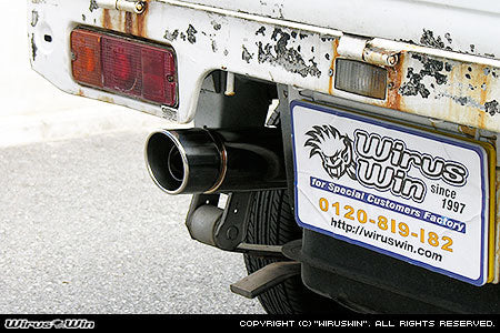 WIRUS WIN COMPACT MUFFLER POPPER TYPE FOR SUZUKI CARRY V-DD51T 4WD F6A WIRUS-WIN-00034