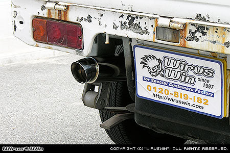 WIRUS WIN COMPACT MUFFLER SPORTS TYPE FOR SUZUKI CARRY V-DD51T 4WD F6A WIRUS-WIN-00035