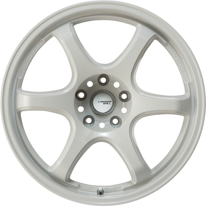 5ZIGEN CANNON BALL 16X6.0 +45 4-100 WHITE CAB6604540WH
