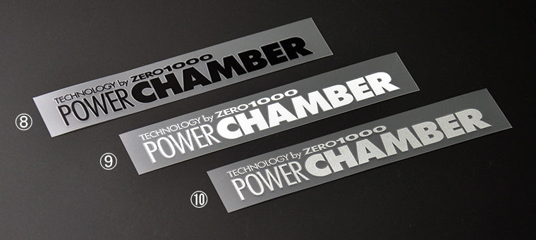 ZERO1000 POWER CHAMBER STICKER WHITE 702-A020
