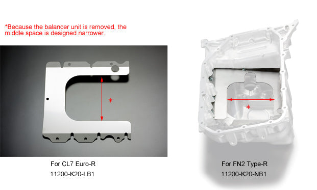 TODA RACING Balancer Shaft Killer Optional Baffle plate  For CIVIC TypeR K20A 11200-K20-NB1