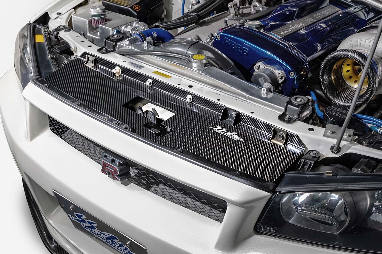 GARAGE ACTIVE COOLING PANEL CARBON FOR NISSAN SKYLINE GT-R BCNR33 GARAGE-ACTIVE-00002