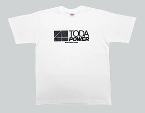 TODA RACING COTTON T-SHIRT LARGE WHITE 99900-TEE-W0L