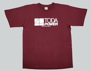 TODA RACING COTTON T-SHIRT MEDIUM BURGUNDY 99900-TEE-B0M