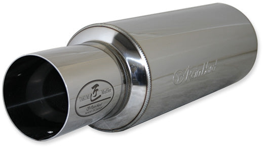 REINHARD CANNONBALL UNIVERSAL MUFFLER 01 SINGLE STAINLESS EXHAUST 01SR 90-115-60