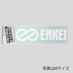 ENKEI CUT-OUT LOGO STICKER WHITE SS 22MM X 90MM FOR  ENKEI-00039