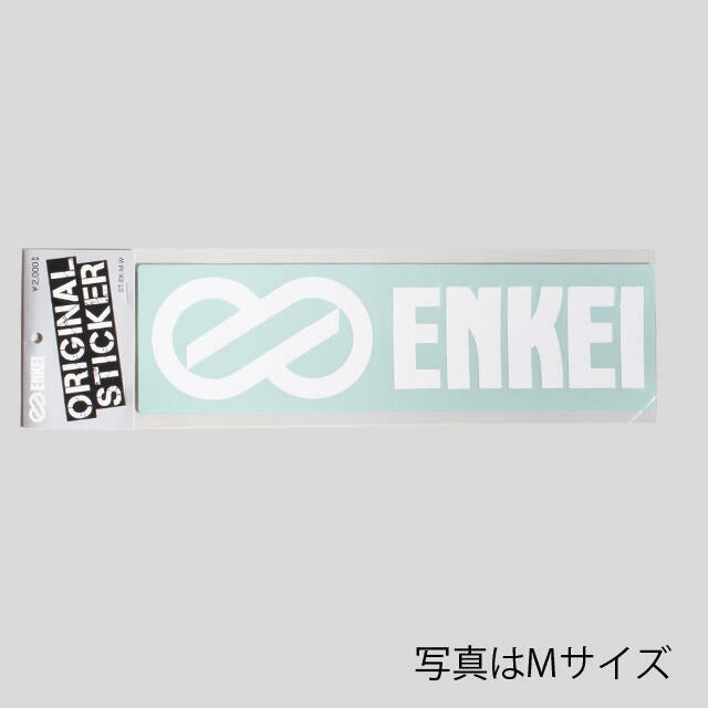 ENKEI CUT-OUT LOGO STICKER WHITE M 55MM X 227MM FOR  ENKEI-00041