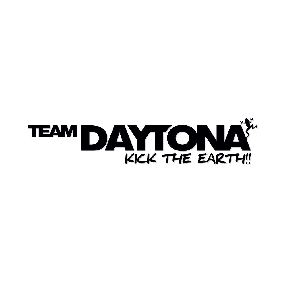 RAYS NO.31 TEAM DAYTONA KICK THE EARTH STICKER 250MM MATTE BLACK FOR  740402100000BK