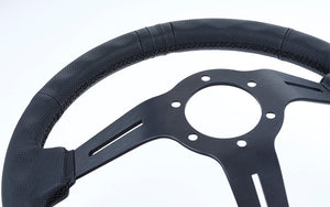 GREDDY SPORTS STEERING WHEEL DEEP BLACK ED For 16600004